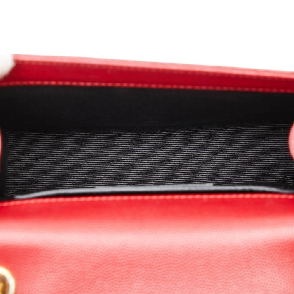 Saint Laurent KATE Chain Shoulder Bag 354121 Red Leather Women's SAINT LAURENT - Picture 4 of 7